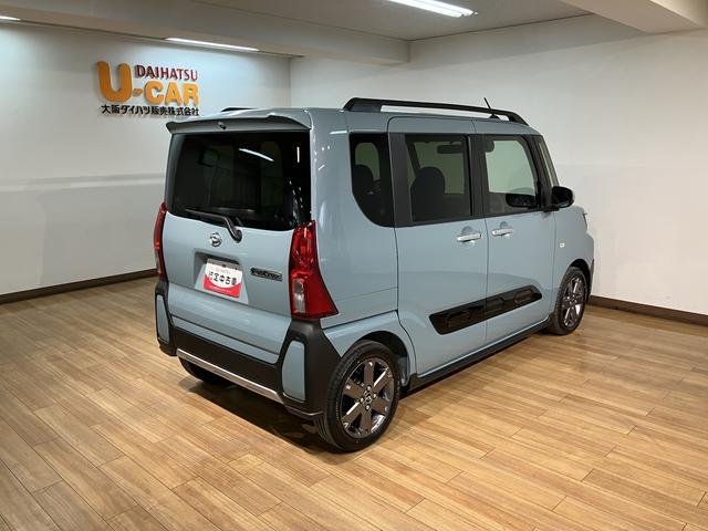タントファンクロスターボリミテッド/クルコン/両側電スラ/電動P/新車保証継承/クルーズコントロール/両側電動スライドドア/電動パーキングブレーキ/バックカメラ/ETC/スマートキー/前席シートヒーター/オートライト/LEDヘッドライト/LEDフォグランプ/(大阪府)の中古車