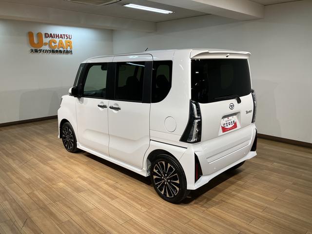タントカスタムＲＳリミテッド／ＥＴＣ／クルコン／両側電スラ／新車保証継承／ＥＴＣ／バックカメラ／クルーズコントロール／電動パーキングブレーキ／両側電動スライドドア／前席シートヒーター／スマートキー／ＬＥＤヘッドライト／オートライト／ターボ車／（大阪府）の中古車