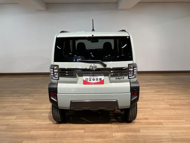 タフトGターボ ダーククロムベンチャー/R8年式/届出済未使用車R8年式/届出済未使用車/走行18Km/バックカメラ対応車/ステアリングスイッチ/クルーズコントロール/前席シートヒーター/電動パーキングブレーキ/LEDヘッドライト・フォグランプ/キーフリー(大阪府)の中古車