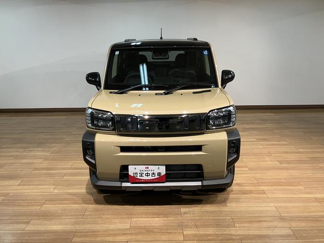 タフトGターボ ダーククロムベンチャー クルーズコントロール届出済未使用車・ターボエンジン・オーディオレス・バックカメラ・クルーズコントロール・シートヒーター・電動パーキング・スカイフィールトップ・LEDヘッドライト・衝突回避支援ブレーキ・誤発進抑制機能(大阪府)の中古車