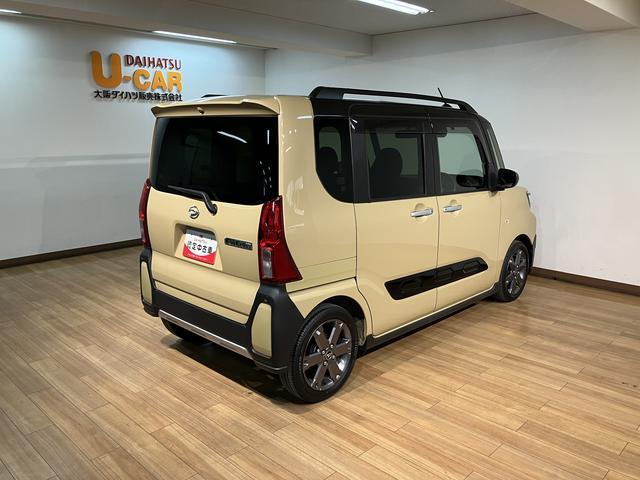 タントファンクロスターボ／９インチナビ／パノラマカメラ／クルコン／走行１．４万キロ／９インチナビ／ＢＬＵＥＴＯＯＴＨ／ＵＳＢ／パノラマカメラ／Ｂカメラ／クルーズコントロール／前後ドラレコ／ＥＴＣ／両側電動スライドドア／電動パーキングブレーキ／スマートキー／ターボ車／（大阪府）の中古車
