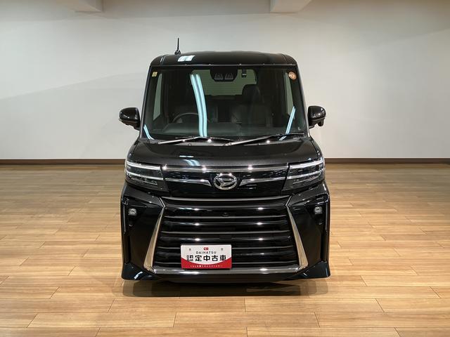 タントカスタムRS 鑑定書/R5/点検整備渡し/1.8万キロナビ/パノラマカメラ/TV/Bluetooth/USB/HDMI/前後ドラレコ/ETC/クルーズコントロール/両側電動スライドドア/衝突軽減ブレーキ/LEDライト/コーナーセンサー/革巻きハンドル(大阪府)の中古車