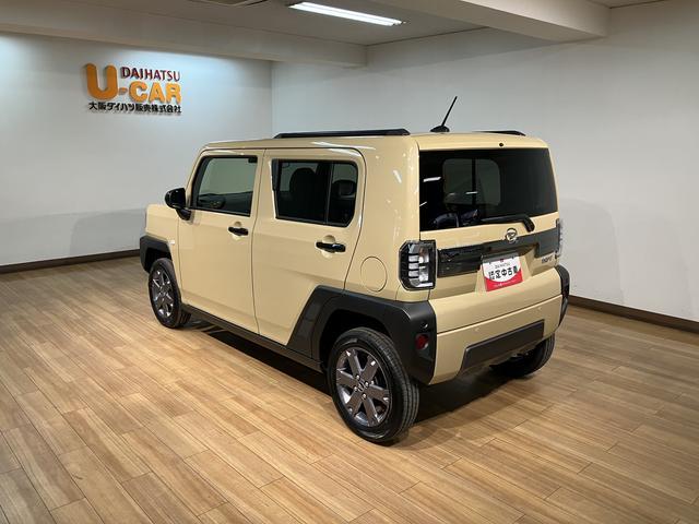 タフトＧ　ダーククロムベンチャー令和７年式届出済未使用車　スカイフィールトップ　ＬＥＤヘッドライト　クルーズコントロール　シートヒーター　プッシュスタート　スマートキー　スマアシ　電動パーキングブレーキ（大阪府）の中古車