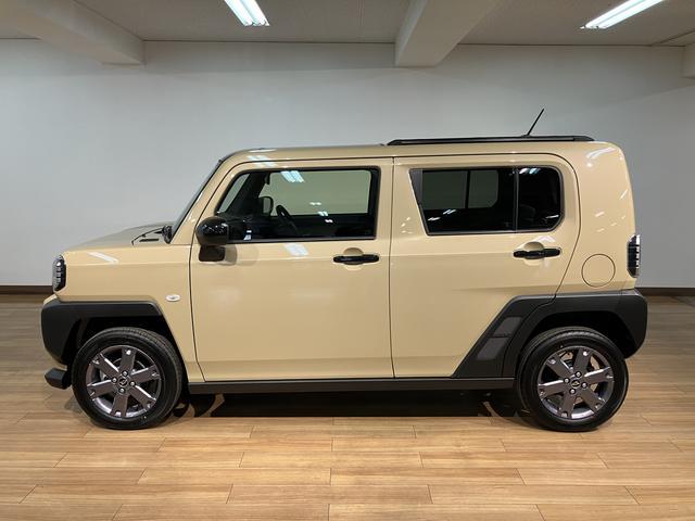 タフトGターボ ダーククロムベンチャー/届出済未使用車/ナビ届出済未使用車/R8年式/走行33Km/25年モデルナビ/バックカメラ/ステアリングスイッチ/クルーズコントロール/前席シートヒーター/LEDヘッドライト・フォグランプ/オートエアコン/キーフリー(大阪府)の中古車