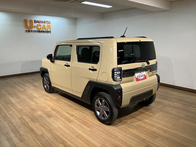 タフトGターボ ダーククロムベンチャー/届出済未使用車/ナビ届出済未使用車/R8年式/走行33Km/25年モデルナビ/バックカメラ/ステアリングスイッチ/クルーズコントロール/前席シートヒーター/LEDヘッドライト・フォグランプ/オートエアコン/キーフリー(大阪府)の中古車