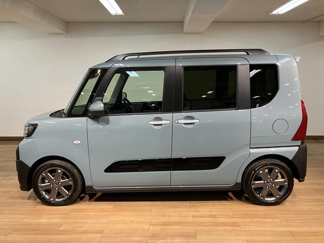 タントファンクロスターボリミテッド 令和8年式/走行16k/ETCターボ車/令和8年式/走行16キロ/新車保証継承/アダプティブクルーズ/ETC/LEDヘッドライト/衝突軽減ブレーキ/15インチアルミホイール/両側パワースライドドア/キーフリー/(大阪府)の中古車