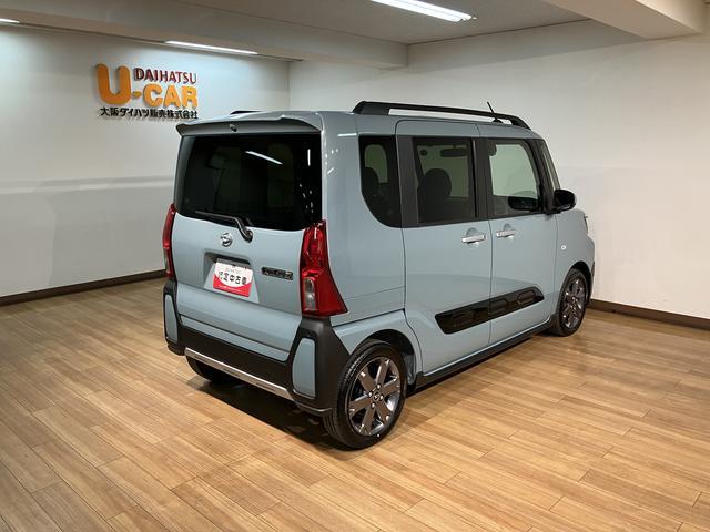 タントファンクロスターボリミテッド 令和8年式/走行16k/ETCターボ車/令和8年式/走行16キロ/新車保証継承/アダプティブクルーズ/ETC/LEDヘッドライト/衝突軽減ブレーキ/15インチアルミホイール/両側パワースライドドア/キーフリー/(大阪府)の中古車