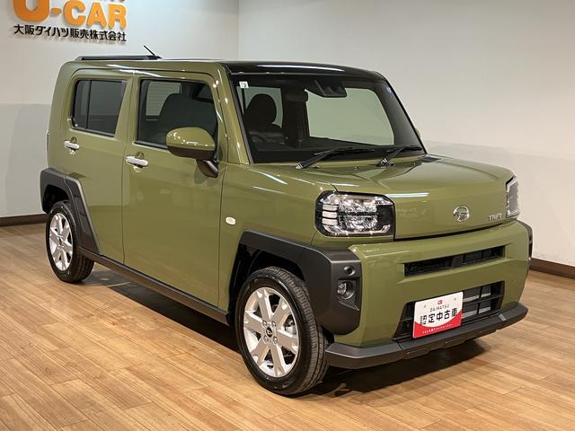 タフトG/認定中古車/R8年式/純正ナビ/クルコン/電動Pブレーキ届出済み未使用車/R8年式/ダイハツ認定中古車/衝突軽減ブレーキ/純正ナビ/クルーズコントロール/ガラスルーフ/スマートキー/オートエアコン/電動パーキングブレーキ/Bluetooth/フルセグ/(大阪府)の中古車