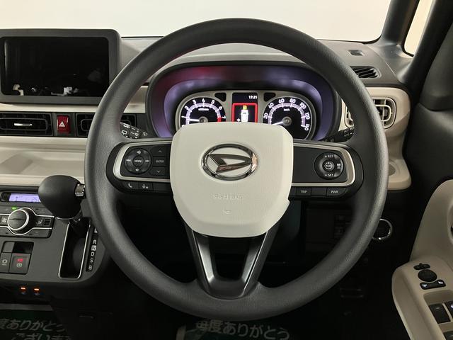 ムーヴキャンバスストライプスGターボ令和7年式届出済未使用車 ターボ 両側電動スライドドア LEDヘッドライト バックカメラ クルーズコントロール シートヒーター キーフリーシステム プッシュスタート スマートアシスト(大阪府)の中古車