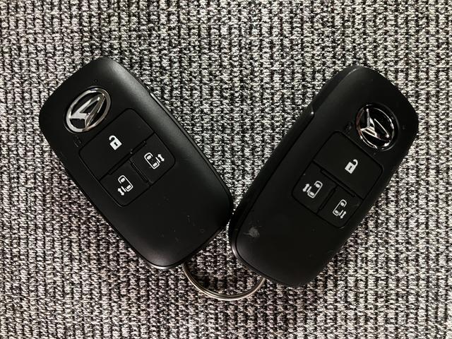 ムーヴキャンバスストライプスGターボ令和7年式届出済未使用車 ターボ 両側電動スライドドア LEDヘッドライト バックカメラ クルーズコントロール シートヒーター キーフリーシステム プッシュスタート スマートアシスト(大阪府)の中古車