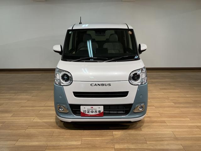ムーヴキャンバスストライプスＧターボ　純正ナビ　バックカメラ　届出済未使用車届出済未使用車・ターボエンジン・純正メモリーナビ・バックカメラ・クルーズコントロール・シートヒーター・電動パーキング・両側電動スライドドア・ＬＥＤヘッドライト・衝突回避支援ブレーキ・誤発進抑制機能（大阪府）の中古車