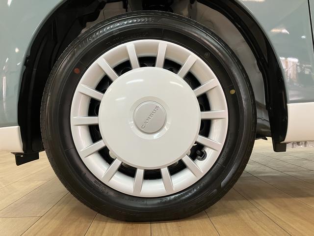 ムーヴキャンバスストライプスＧターボ　純正ナビ　バックカメラ　届出済未使用車届出済未使用車・ターボエンジン・純正メモリーナビ・バックカメラ・クルーズコントロール・シートヒーター・電動パーキング・両側電動スライドドア・ＬＥＤヘッドライト・衝突回避支援ブレーキ・誤発進抑制機能（大阪府）の中古車