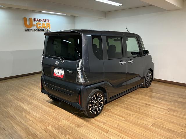 タントカスタムRSリミテッド/純正ナビ/クルコン/ターボ/電スラ新車保証継承/ダイハツ認定中古車/衝突軽減ブレーキ/届出済未使用車/純正ナビ/ターボエンジン/クルーズコントロール/電動スライドドア/シートヒーター/15インチアルミ/Bluetooth/フルセグTV(大阪府)の中古車