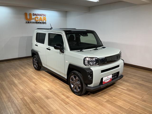 タフトGターボ ダーククロムベンチャー届出済未使用車 ターボ スカイフィールトップ LEDヘッドライト LEDフォグランプ シートヒーター オートエアコン 電動パーキングブレーキ 保証継承(大阪府)の中古車