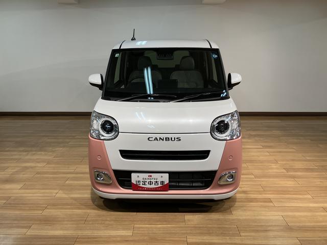 ムーヴキャンバスストライプスGターボ 純正ナビ届出済未使用車/新車保証継承/ターボエンジン/スマートアシスト/クルーズコントロール/両側電動スライドドア/純正フルセグナビ/Bluetooth機能/バックカメラ/電動パーキング/前席シートヒーター(大阪府)の中古車