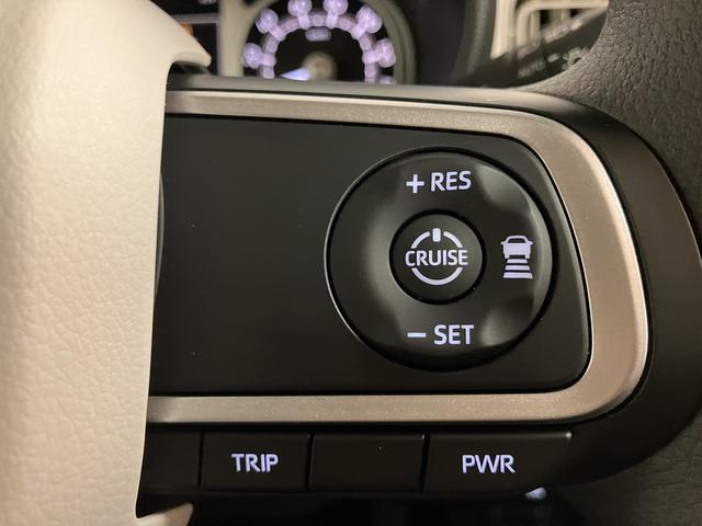 ムーヴキャンバスストライプスGターボ/届出済未使用車/クルコン/電動スライドダイハツ認定中古車/届出済み未使用車/ターボ/衝突軽減ブレーキ/クルーズコントロール/両側電動スライドドア/シートヒーター/電動Pブレーキ/LEDヘッドライト・フォグ/スマートキー/オートエアコン/(大阪府)の中古車