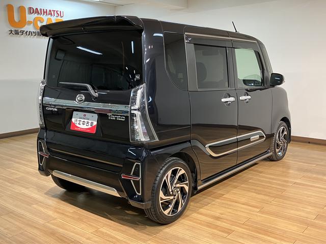 タントカスタムRSスタイルセレクション/認定中古車/1年保証/1年間走行距離無制限保証 9インチディスプレイオーディオ パノラマカメラ ETC2.0 後席モニター リモコンエンジンスターター 15インチアルミ 連動ドラレコ ACC LKC 電動パーキングブレーキ(大阪府)の中古車