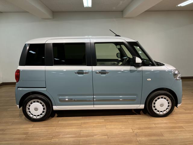 ムーヴキャンバスストライプスGターボ/ナビ/Bカメラ/クルコン/両側電スラ/新車保証継承/ターボ車/ナビ/BLUETOOTH/USB/Bカメラ/クルーズコントロール/電動パーキングブレーキ/両側電動スライドドア/前席シートヒーター/スマートキー/コーナーセンサー/オートライト(大阪府)の中古車