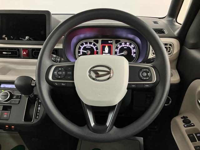 ムーヴキャンバスストライプスＧターボ／Ｒ８年式／届出済未使用車／走行２６ｋｍ届出済未使用車／Ｒ８年式／走行２６ｋｍ／バックカメラ対応車／クルーズコントロール／前席シートヒーター／電動パーキングブレーキ／両側パワースライドドア／ＬＥＤヘッド・フォグ／オートエアコン／キーフリー（大阪府）の中古車