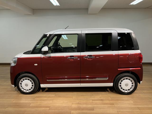 ムーヴキャンバスストライプスG/純正7インチナビ/バックカメラ/走行17km新車保証継承/両側パワースライドドア/ホットカップホルダー/電動パーキング/ブレーキホールド/LEDヘッドライト・フォグランプ/オートライト/オートハイビーム/キーフリー/オートエアコン(大阪府)の中古車