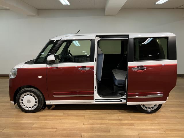 ムーヴキャンバスストライプスG/純正7インチナビ/バックカメラ/走行17km新車保証継承/両側パワースライドドア/ホットカップホルダー/電動パーキング/ブレーキホールド/LEDヘッドライト・フォグランプ/オートライト/オートハイビーム/キーフリー/オートエアコン(大阪府)の中古車