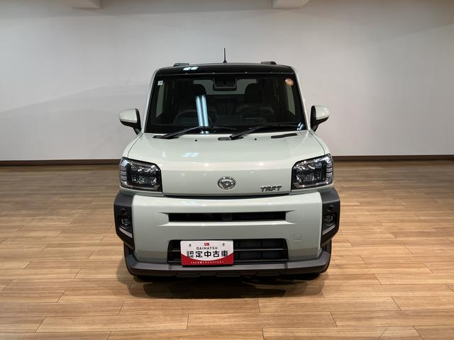 タフトGターボ 弊社元試乗車/走行295kmスカイフィールトップ アダプティブクルーズコントロール LEDヘッド/フォグ 運/助シートヒーター プッシュボタンスタート キーフリー 電動パーキングブレーキ バックカメラ 15インチアルミホイール(大阪府)の中古車