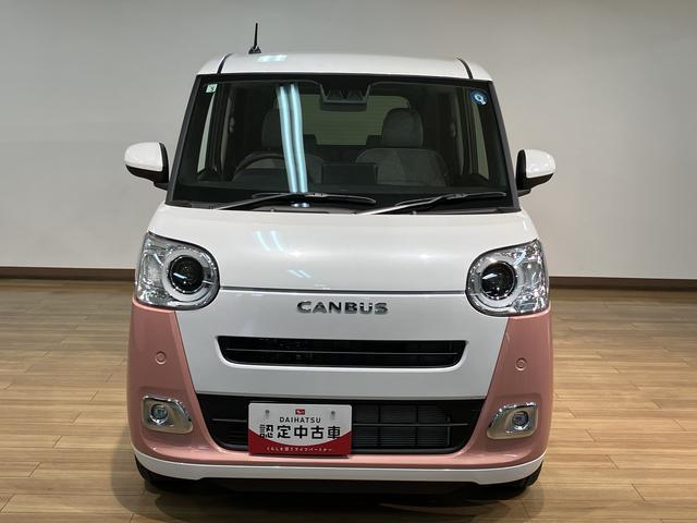 ムーヴキャンバス 中古車 ストライプスＧターボ　Ｒ８年式／ナビ／ＡＣＣ／Ｂカメラ新車保証付き　両側電動スライドドア　アダプティブクルーズコントロール　前後コーナーセンサー　前席シートヒーター　ホッとカップホルダー　オートマチックハイビーム　ＬＥＤヘッドライト　スマートキー