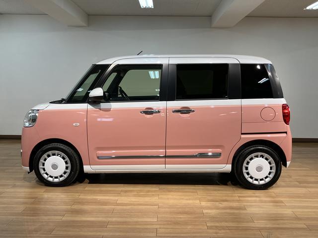 ムーヴキャンバスストライプスＧターボ　Ｒ８年式／ナビ／ＡＣＣ／Ｂカメラ新車保証付き　両側電動スライドドア　アダプティブクルーズコントロール　前後コーナーセンサー　前席シートヒーター　ホッとカップホルダー　オートマチックハイビーム　ＬＥＤヘッドライト　スマートキー（大阪府）の中古車