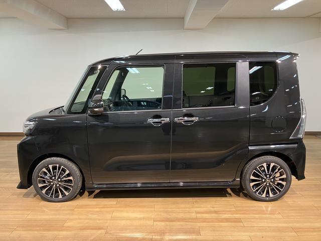 タントカスタムＲＳリミテッド　純正ナビ　ＥＴＣ　届出済未使用車ターボエンジン・純正メモリーナビ・バックカメラ・ＥＴＣ車載器・クルーズコントロール・両側電動スライドドア・シートヒーター・ＬＥＤヘッドライト・衝突回避支援ブレーキ・誤発進抑制機能・届出済未使用車（大阪府）の中古車