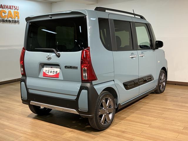タントファンクロスターボリミテッド ターボ 届出済未使用車 ETC届出済未使用車・ターボエンジン・ETC車載器・アダプティブクルーズコントロール・両側電動スライドドア・シートヒーター・コーナーセンサー・電動パーキングブレーキ・衝突回避支援ブレーキ・誤発進抑制機能(大阪府)の中古車