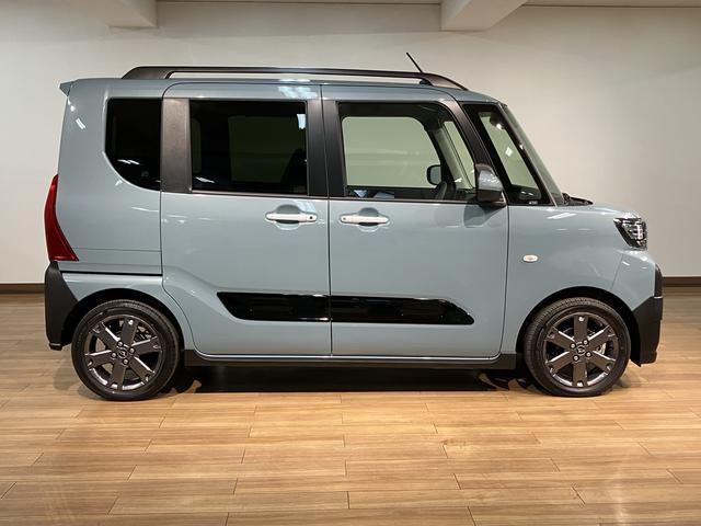 タントファンクロスターボリミテッド ターボ 届出済未使用車 ETC届出済未使用車・ターボエンジン・ETC車載器・アダプティブクルーズコントロール・両側電動スライドドア・シートヒーター・コーナーセンサー・電動パーキングブレーキ・衝突回避支援ブレーキ・誤発進抑制機能(大阪府)の中古車