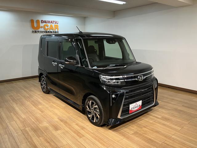 タントカスタムX/認定中古車/新車保証継承/ナビ/バックカメラサポカーSワイド適合 1年間走行距離無制限保証 車検整備付 フルセグナビ バックカメラ ナビ連動ドラレコ キーフリー 14インチアルミ LEDヘッドライト・フォグランプ 両側電動スライドドア(大阪府)の中古車
