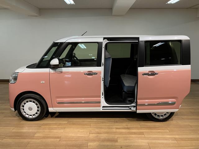 ムーヴキャンバスストライプスG ナビ/Bカメラ/安全装置/ナビ/Bluetooth/USB/TV/バックカメラ/衝突軽減ブレーキ/コーナーセンサ/アクセル踏み間違い防止/電動スライドドア/シートヒーター/LEDライト/電動パーキングブレーキ/ブレーキホールド(大阪府)の中古車