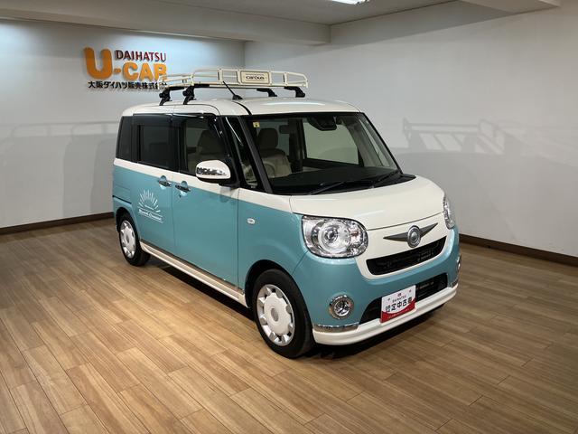ムーヴキャンバスＧメイクアップリミテッドＳＡIII／ナビ／パノラマカメラ／ナビ／ＢＬＵＥＴＯＯＴＨ／ＵＳＢ／前後ドラレコ／ＥＴＣ／パノラマカメラ／両側電動スライドドア／オートライト／ＬＥＤヘッドライト／ＬＥＤフォグランプ／スマートキー／走行１．３万キロ／車検整備付き／（大阪府）の中古車
