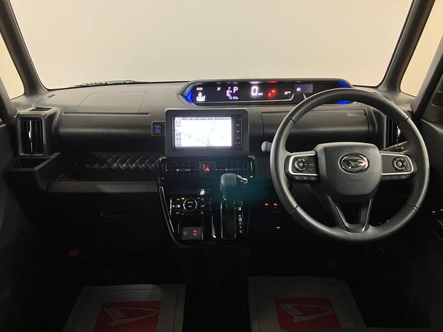 タントカスタムＲＳ／ナビ／パノラマカメラ／クルーズコントロール／ナビ／ＢＬＵＥＴＯＯＴＨ／ＵＳＢ／パノラマカメラ／バックカメラ／両側電動スライドドア／クルーズコントロール／電動パーキングブレーキ／前席シートヒーター／コーナーセンサー／スマートキー／オートライト／（大阪府）の中古車