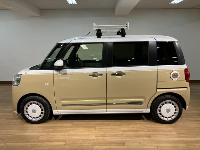 ムーヴキャンバスストライプスＧターボ／ナビ／前後ドラレコ／Ｂカメラ／ＥＴＣ／走行２．５万キロ／ナビ／ＢＬＵＥＴＯＯＴＨ／ＵＳＢ／前後ドラレコ／ＥＴＣ／バックカメラ／クルーズコントロール／両側電動スライドドア／電動パーキングブレーキ／スマートキー／ルーフキャリア／ターボ車（大阪府）の中古車