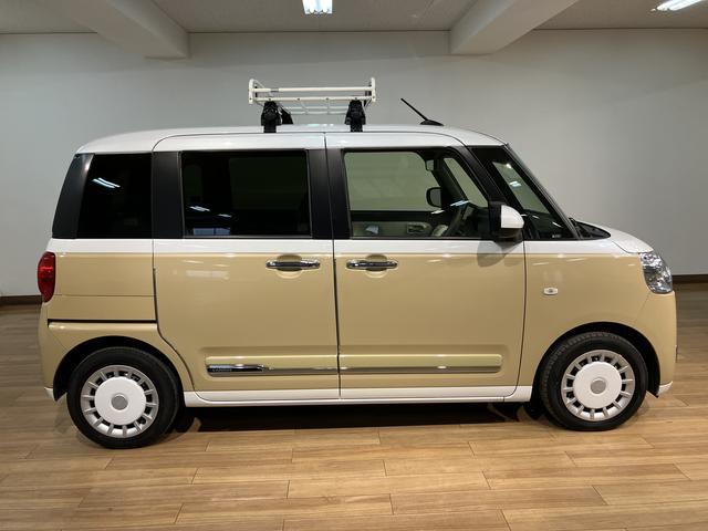 ムーヴキャンバスストライプスＧターボ／ナビ／前後ドラレコ／Ｂカメラ／ＥＴＣ／走行２．５万キロ／ナビ／ＢＬＵＥＴＯＯＴＨ／ＵＳＢ／前後ドラレコ／ＥＴＣ／バックカメラ／クルーズコントロール／両側電動スライドドア／電動パーキングブレーキ／スマートキー／ルーフキャリア／ターボ車（大阪府）の中古車