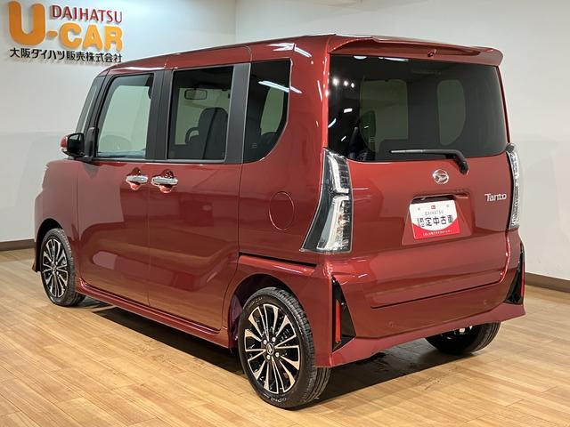 タントカスタムＲＳ／Ｂカメラ／電動Ｐ／両側電動スライドドア／１年間走行距離無制限保証／バックカメラ／電動パーキングブレーキ／両側電動スライドドア／スマートキー／前席シートヒーター／ＬＥＤヘッドライト／ＬＥＤフォグランプ／コーナーセンサー／ステアリングスイッチ／（大阪府）の中古車