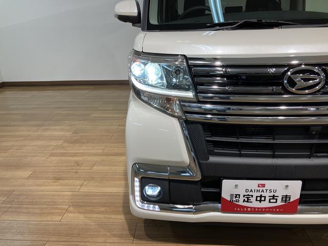 タントカスタムＲＳ　トップエディションリミテッドＳＡIII１年間走行距離無制限保証／８インチカーナビ／全周囲モニター／フルセグＴＶ／ＣＤ録音／ＤＶＤ／Ｂｌｕｅｔｏｏｔｈ／ＵＳＢ／ドラレコ／ＥＴＣ／シートヒーター／スマートアシストＩＩＩ／両側電動スライドドア／（大阪府）の中古車