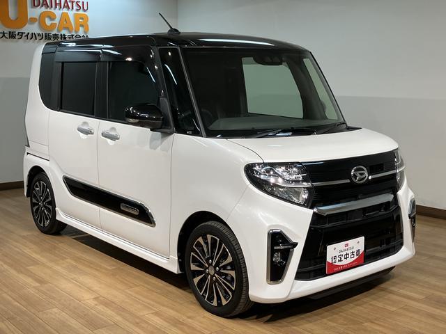 タントカスタムRSセレクション/9インチナビ/クルコン/両側電スラ走行3.0万キロ/1年間走行距離無制限保証/9インチナビ/BLUETOOTH/USB/パノラマカメラ/バックカメラ/クルーズコントロール/両側電動スライドドア/ETC/前後ドラレコ/前席シートヒーター(大阪府)の中古車