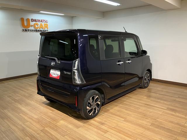 タントカスタムＸ／９インチナビ／パノラマ／前後ドラレコ／両側電スラ１年間走行距離無制限保証／走行３．５万キロ／９インチナビ／ＢＬＵＥＴＯＯＴＨ／パノラマカメラ／バックカメラ／前後ドラレコ／両側電動スライドドア／電動パーキングブレーキ／スマートキー／前席シートヒーター（大阪府）の中古車