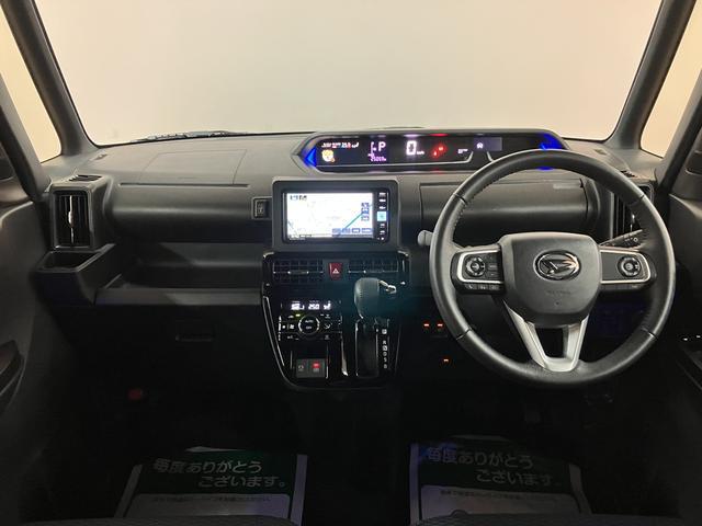 タントカスタムＲＳ／ナビ／後席モニター／クルコン／両側電スラ／ターボ車／ナビ／ＢＬＵＥＴＯＯＴＨ／ＵＳＢ／バックカメラ／パノラマカメラ／クルーズコントロール／両側電動スライドドア／前席シートヒーター／後席モニター／コーナーセンサー／スマートキー／（大阪府）の中古車