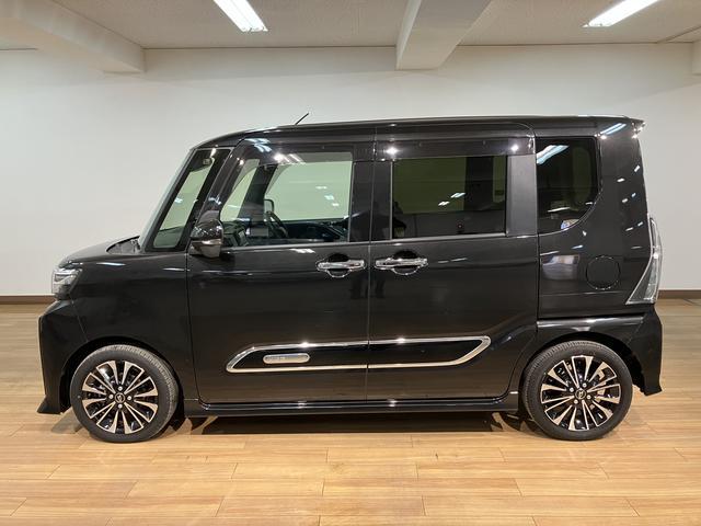 タントカスタムＲＳ／ナビ／後席モニター／クルコン／両側電スラ／ターボ車／ナビ／ＢＬＵＥＴＯＯＴＨ／ＵＳＢ／バックカメラ／パノラマカメラ／クルーズコントロール／両側電動スライドドア／前席シートヒーター／後席モニター／コーナーセンサー／スマートキー／（大阪府）の中古車