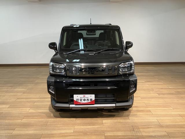 タフトG ダーククロムベンチャー 届出済未使用車新車保証継承/届出済未使用車/スマートアシスト/クルーズコントロール/前席シートヒーター/キーフリーシステム/プッシュボタンスタート/LEDヘッドライト/スカイフィールトップ(大阪府)の中古車