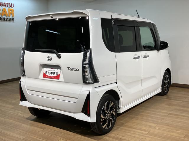 タントカスタムＸ　ナビ　バックカメラ　ＥＴＣ　両側パワスラ９インチディスプレイオーディオ／フルセグ放送／Ｂｌｕｅｔｏｏｔｈ／ＣＶＴ／スマアシ／前後ドライブレコーダー／１年走行距離無制限／電動パーキングアシスト／ＬＥＤヘッドライト／オートライト／キーフリー（大阪府）の中古車
