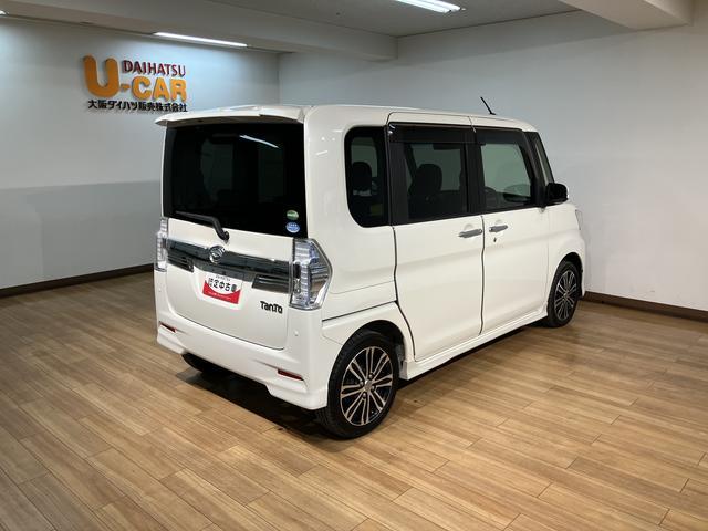 タントカスタムＲＳ　トップエディションＳＡII　ターボ／ナビ／１年間走行距離無制限保証／走行５．２万キロ／ターボ／ナビ／ＣＤ／ＤＶＤ／Ｂｌｕｅｔｏｏｔｈ／ＵＳＢ／バックカメラ／ＥＴＣ／両側電動パワースライドドア／スマートキー／ＬＥＤヘッドランプ／（大阪府）の中古車