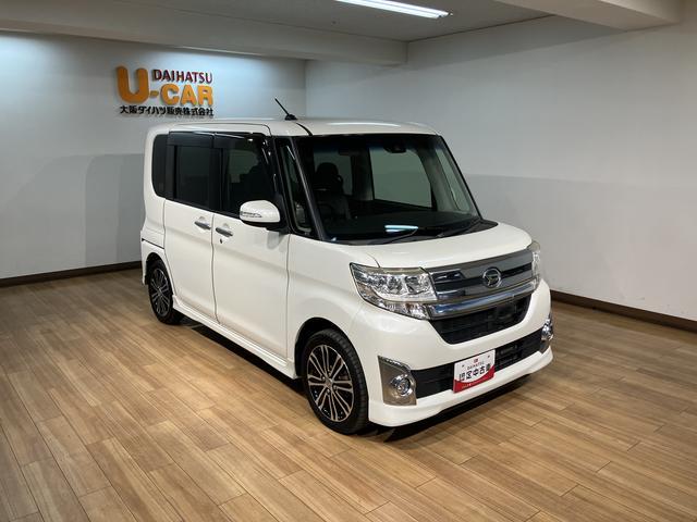 タントカスタムＲＳ　トップエディションＳＡII　ターボ／ナビ／１年間走行距離無制限保証／走行５．２万キロ／ターボ／ナビ／ＣＤ／ＤＶＤ／Ｂｌｕｅｔｏｏｔｈ／ＵＳＢ／バックカメラ／ＥＴＣ／両側電動パワースライドドア／スマートキー／ＬＥＤヘッドランプ／（大阪府）の中古車