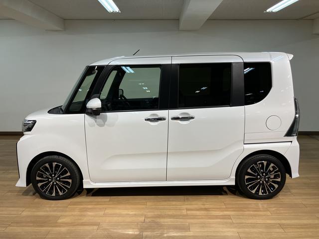 タントカスタムRS/ナビ/パノラマカメラ/前後ドラレコ/ETC/ターボ車/ナビ/BLUETOOTH/USB/パノラマカメラ/バックカメラ/前後ドラレコ/ETC/両側電動スライドドア/スマートキー/前席シートヒーター/電動パーキングブレーキ/コーナーセンサー/(大阪府)の中古車