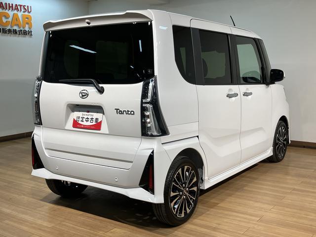 タントカスタムRS/9インチディスプレイオーディオ/バックカメラ新車保証継承/走行16km/9インチディスプレイオーディオ/バックカメラ/前席シートヒーター/両側パワースライドドア/LEDヘッドライト・フォグランプ/オートライト/オートハイビーム/電動パーキング(大阪府)の中古車