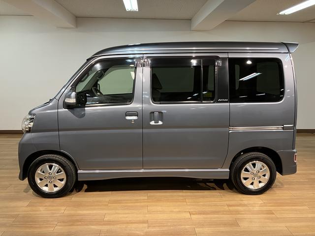 アトレーワゴンカスタムターボＲＳリミテッド　電動スライドドア　ＥＴＣ点検記録有　純正ステレオ　片側電動スライドドア　ＥＴＣ　ターボエンジン　電動格納ミラー　キーレスエントリー　純正アルミホイール　一年間走行距離無制限保証（大阪府）の中古車